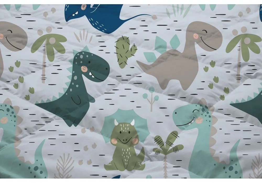 Set copripiumino e federa da bambini verde/blu in microfibra per letto singolo 140x200 cm – Good Morning