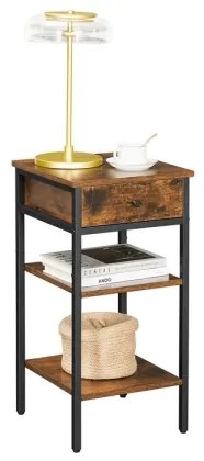 Comodino ARIN marrone/nero