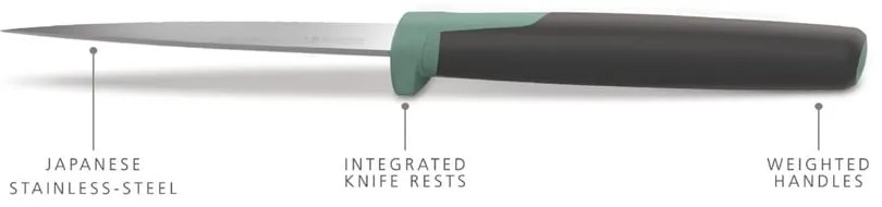 Set di 5 coltelli in acciaio inox con supporto rotante Elevate - Joseph Joseph