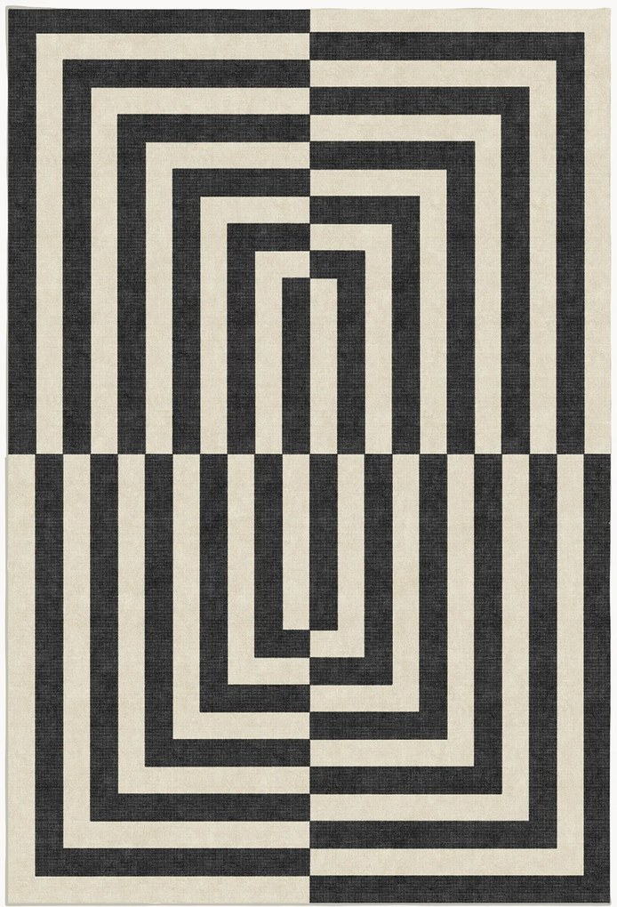 Tappeto a pelo corto lavabile Op Art by Jonathan Adler