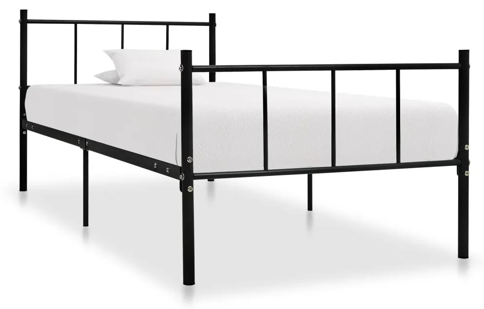 Giroletto Nero İn Metallo 90x200 Cm /