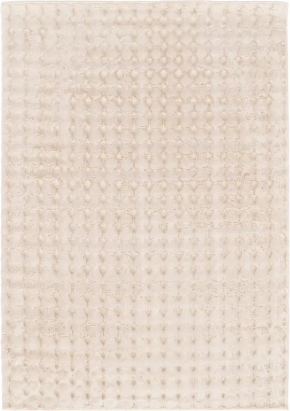 Tappeto Lop crema, L 160 x L 120 cm