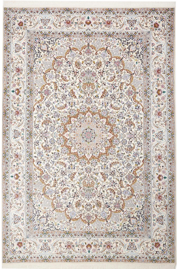 Nain Tappeto persiano 300 x 210 Beige (Iran) Annodato A Mano