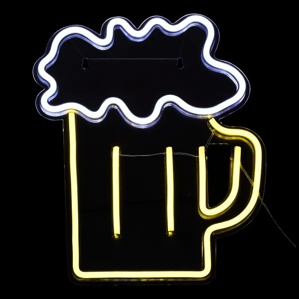 Atmosphera - Decorazione murale in neon a LED BEER LED/5V