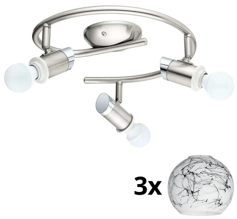 Eglo - Faretto LED MY CHOICE 3xE14/4W/230V  cromo/bianco/nero
