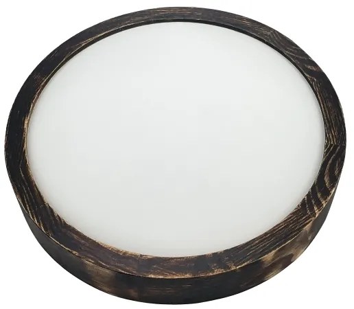 Brilagi - Plafoniera LED CARVALHO SLIM SMOKEY LED/20W/230V rovere Ø 27,5 cm