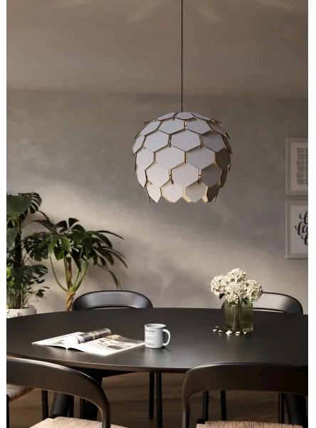 Eglo 900847 - Lampadario a sospensione con filo MATTANZA 1xE27/40W/230V