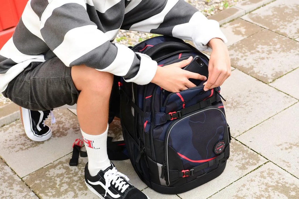 Zaino scuola coocazoo PORTER, Lava Lines, certificato AGR
