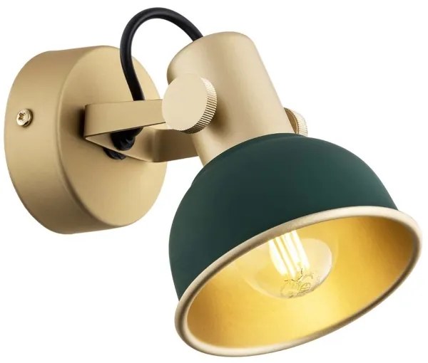 Argon 8247 - Faretto LENORA 1xE14/7W/230V oro/verde