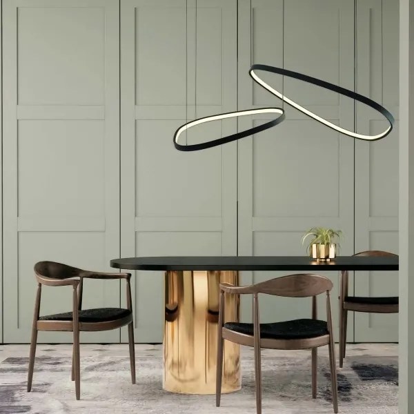 Lampada a sospensione LED su cavo MICHELLE LED/48W/230V 4000K nero