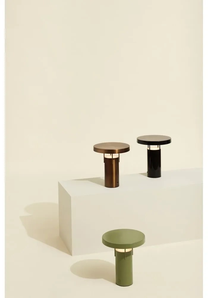 Lampada da tavolo dimmerabile a LED in bronzo con paralume in metallo (altezza 28 cm) BringMe - Hübsch