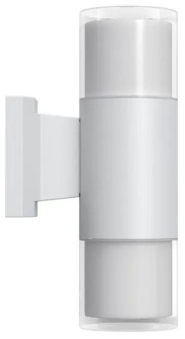 Applique Cilindrica Bidirezionale Bianca, IP54 con 2 basi GU10 Base GU10