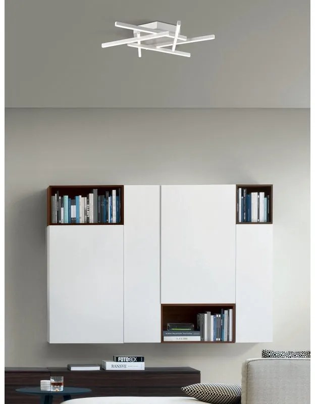 Plafoniera LED design Trinidad, bianco dimmerabile NOVECENTO