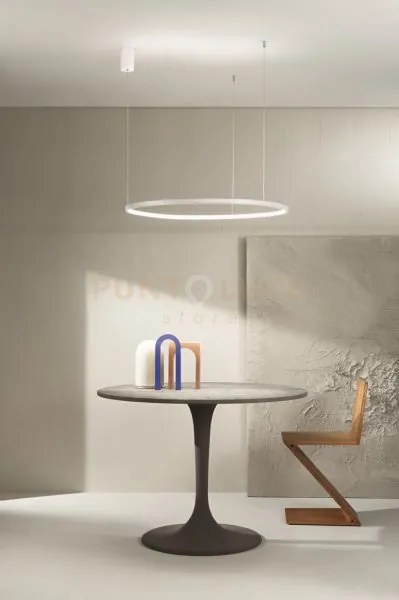 Sospensione soel d.100cm bianco led cct 3000-4000k 47w max 4474lm d...
