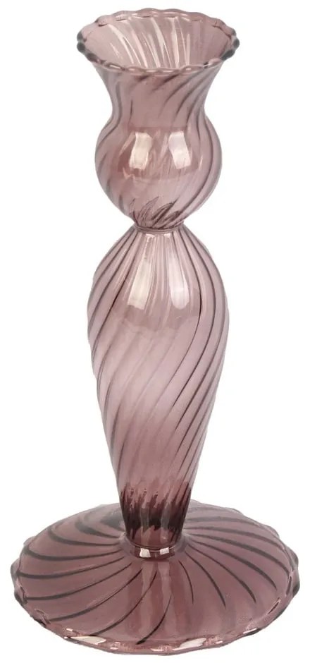 Candeliere in vetro marrone, altezza 17 cm Swirl - PT LIVING