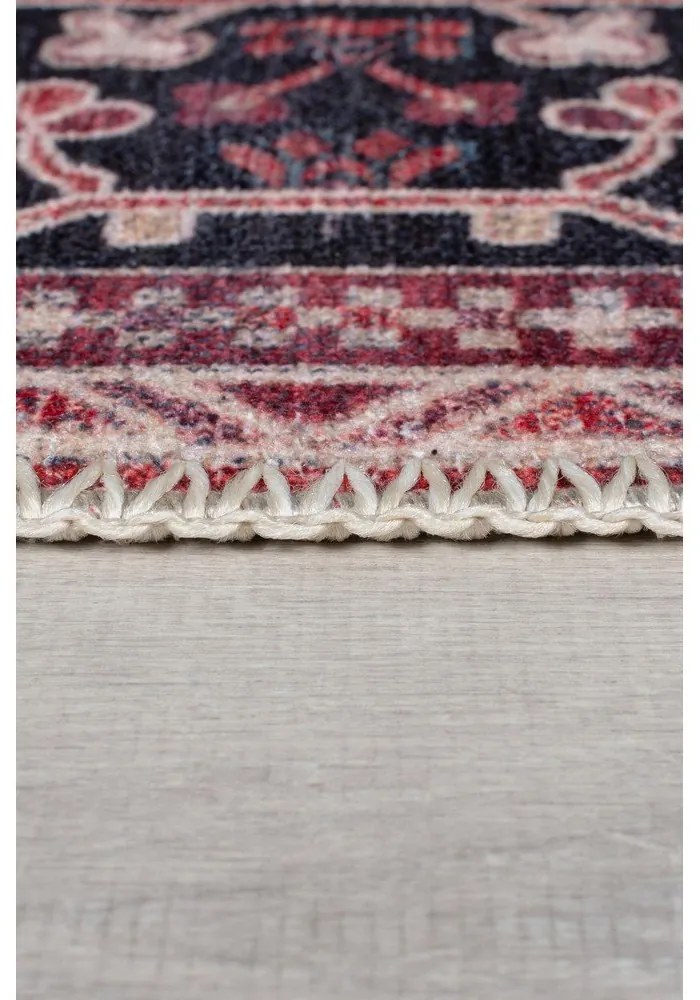Tappeto lavabile bordeaux con fibre riciclate 160x230 cm Windsor - Flair Rugs