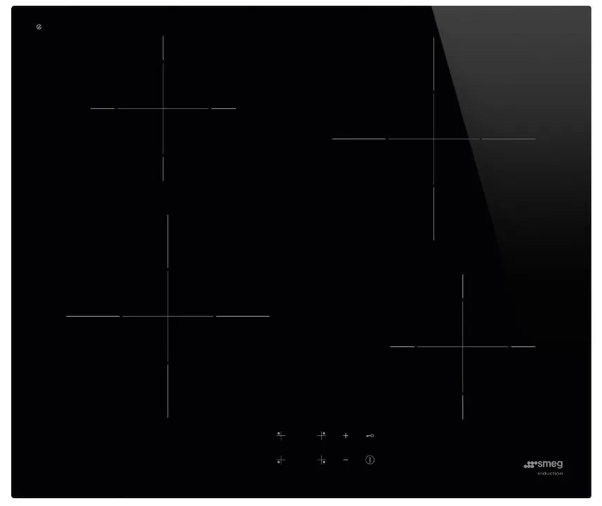 Piano cottura induzione 4 zone L 60 cm SI2641D SMEG nero