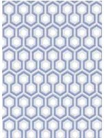 Hicks Hexagon - Designtapete von Cole and Son - Blau/ Grau