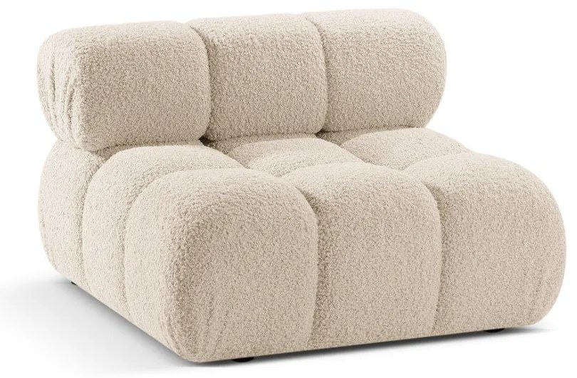 Modulo divano in bouclé beige (parte centrale) Bellis - Micadoni Home