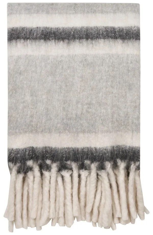 Coperta grigia in misto lana 130x170 cm Carmel – House Nordic