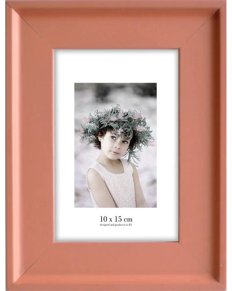 Cornice arancione da appendere, 17 x 22 cm Malaga - Styler