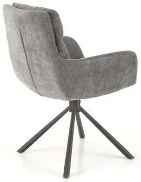 Sedia da pranzo HALSA 1 pezzo grigia