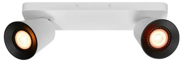 Lampada da soffitto bianca con paralume in metallo 9x31 cm Elli - GTV