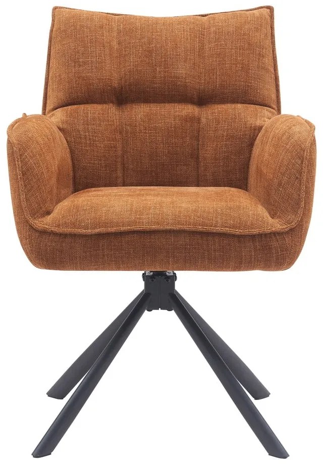 Set di sedie da pranzo arancione in imbottito 2 pz Marilla – Unique Furniture