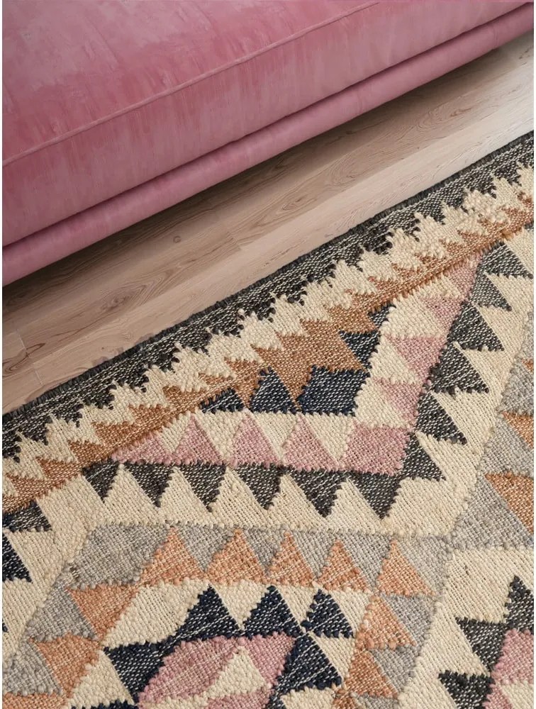 Passatoia grigia in iuta tessuta a mano 80x200 cm Roya Parsa – Elle Decoration