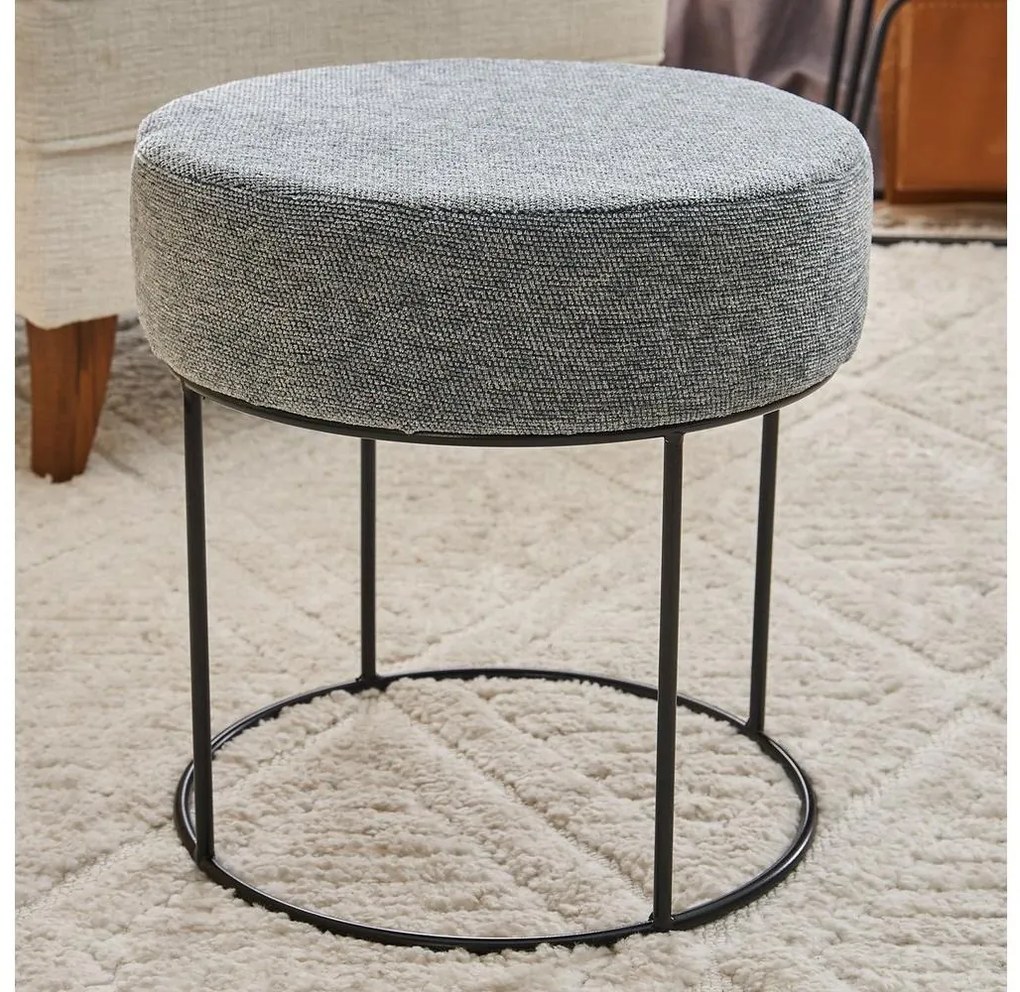 Pouf JAVI Ø 40 cm, grigio