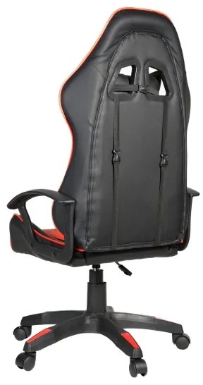 Sedia da gioco VARR Zolder nero/rosso