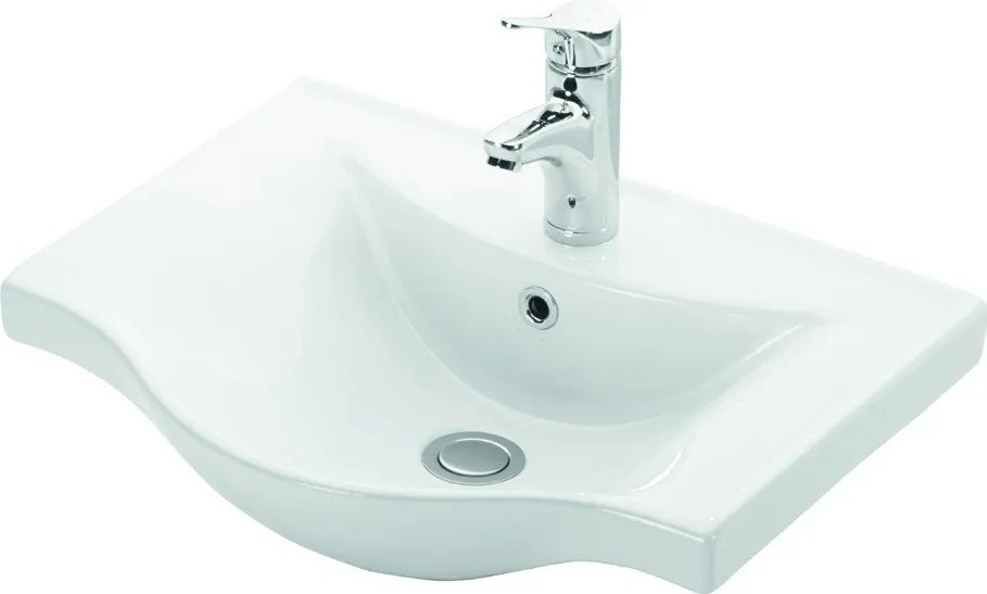 Lavandino 55cm sospeso bagno Litos-BS55 - KAMALU