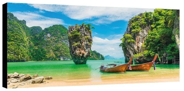 Stampa su tela Phuket, multicolore 140 x 70 cm