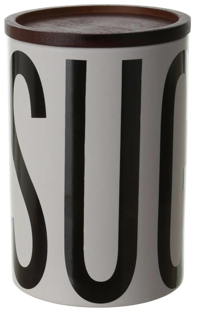 Barattolo zucchero ceramica bianco Big is more