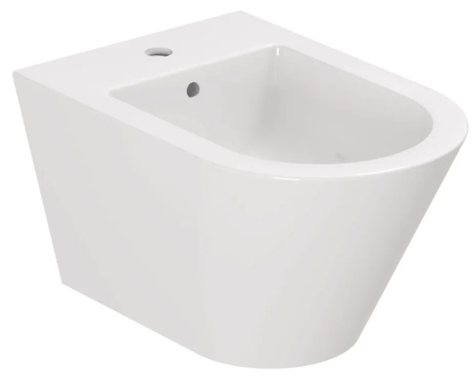 Bidet Sospeso Azzurra Ceramica "Forma" Bianco Lucido