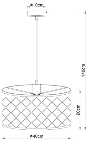 Globo 15329H - Lampadario a sospensione con filo HARALD 1xE27/60W/230V