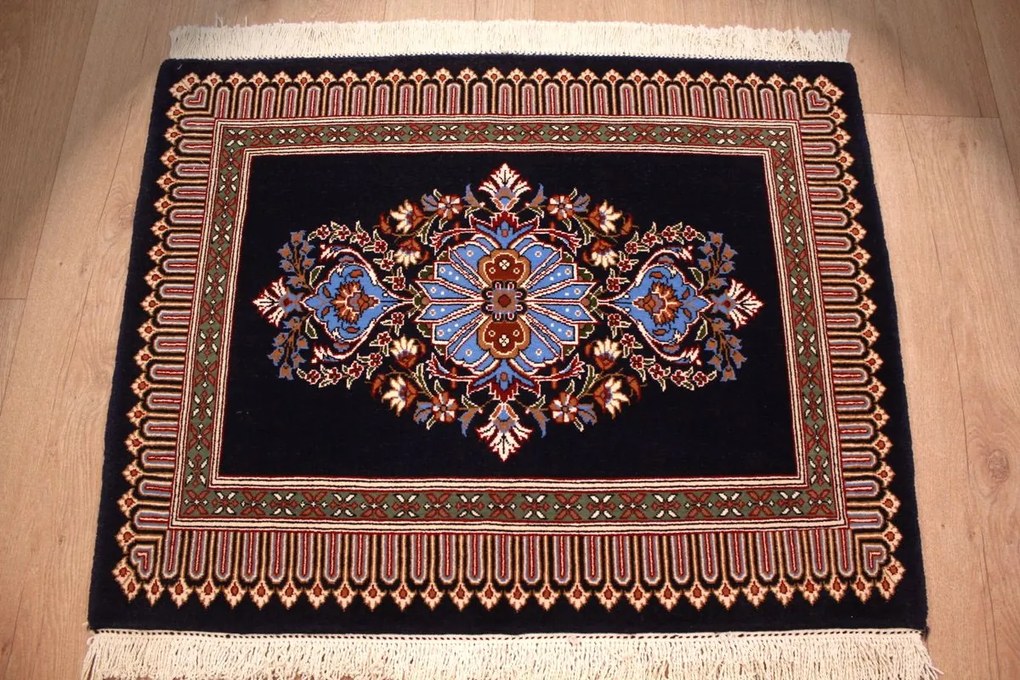 Ghom Tappeto 70 x 90 (Iran) Annodato A Mano