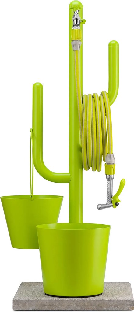 Fontana a Colonna Rubinetto Doppio in Ottone e Porta Tubo Arizona Belfer 42/ARZ Ruggine...