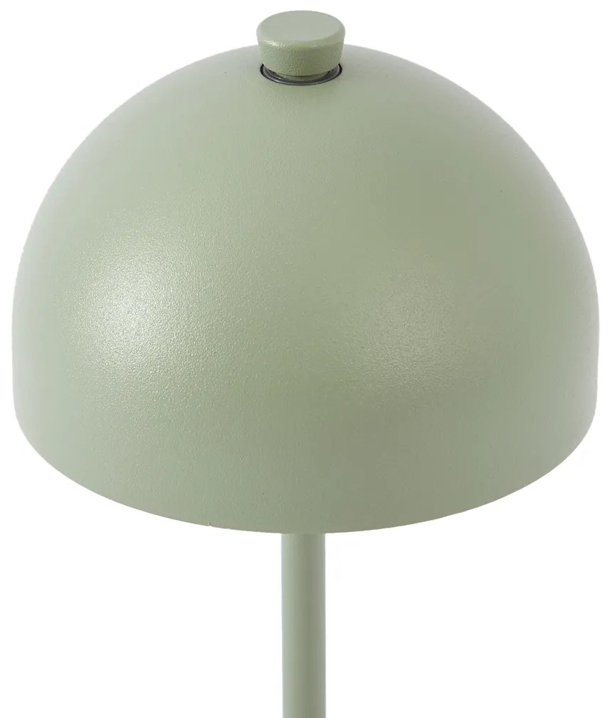 Lampada da tavolo verde con LED IP54 ricaricabile con stazione di ricarica - Squirrel