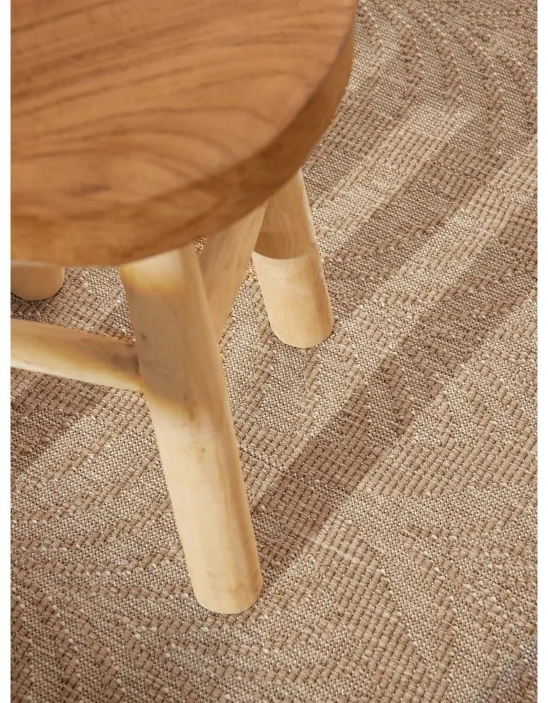 Tappeto da interno/esterno rotondo beige/avorio ø 160 cm Duet Liora – NORTHRUGS