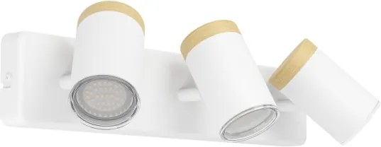 Eglo 300004 - Faretto per bagno CONSUMA 3xGU10/3W/230V IP44 bianco/beige