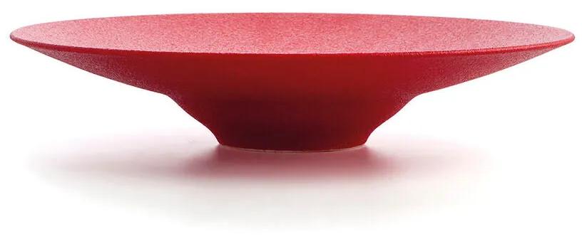 Piatto Fondo Ariane Antracita Ceramica Rosso (Ø 28 cm) (6 Unità)