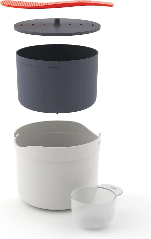 Set arancione e grigio per la preparazione del riso M-Cuisine - Joseph Joseph