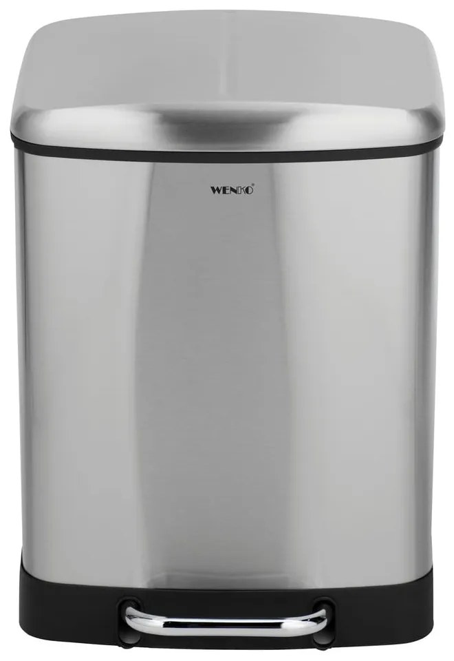 Cestino per rifiuti in acciaio inox 24 l Studio Duo - Wenko