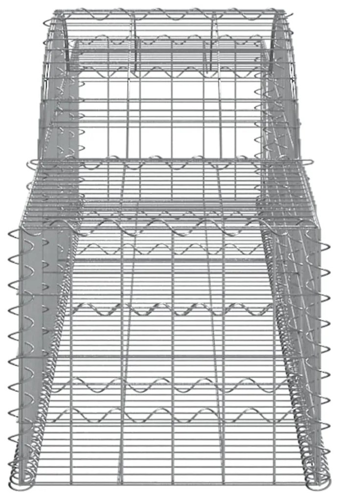 Cesti Gabbioni ad Arco 10 pz 300x30x40/60 cm Ferro Zincato