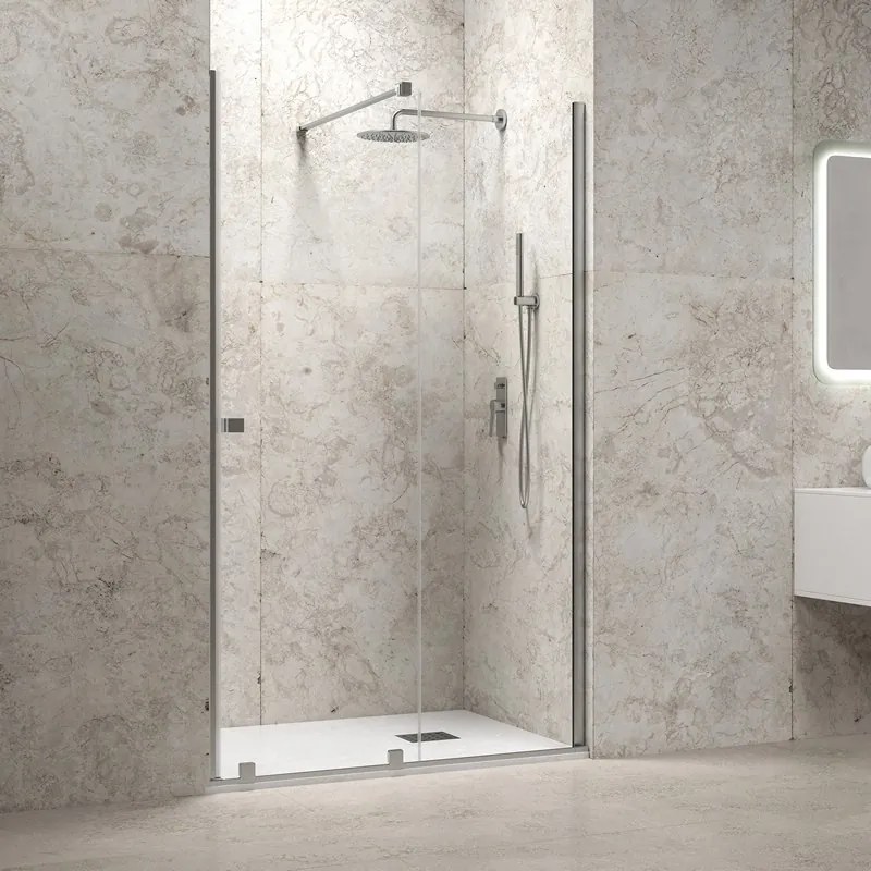 Kamalu - Porta doccia scorrevole 120 cm senza telaio | KNM4000C