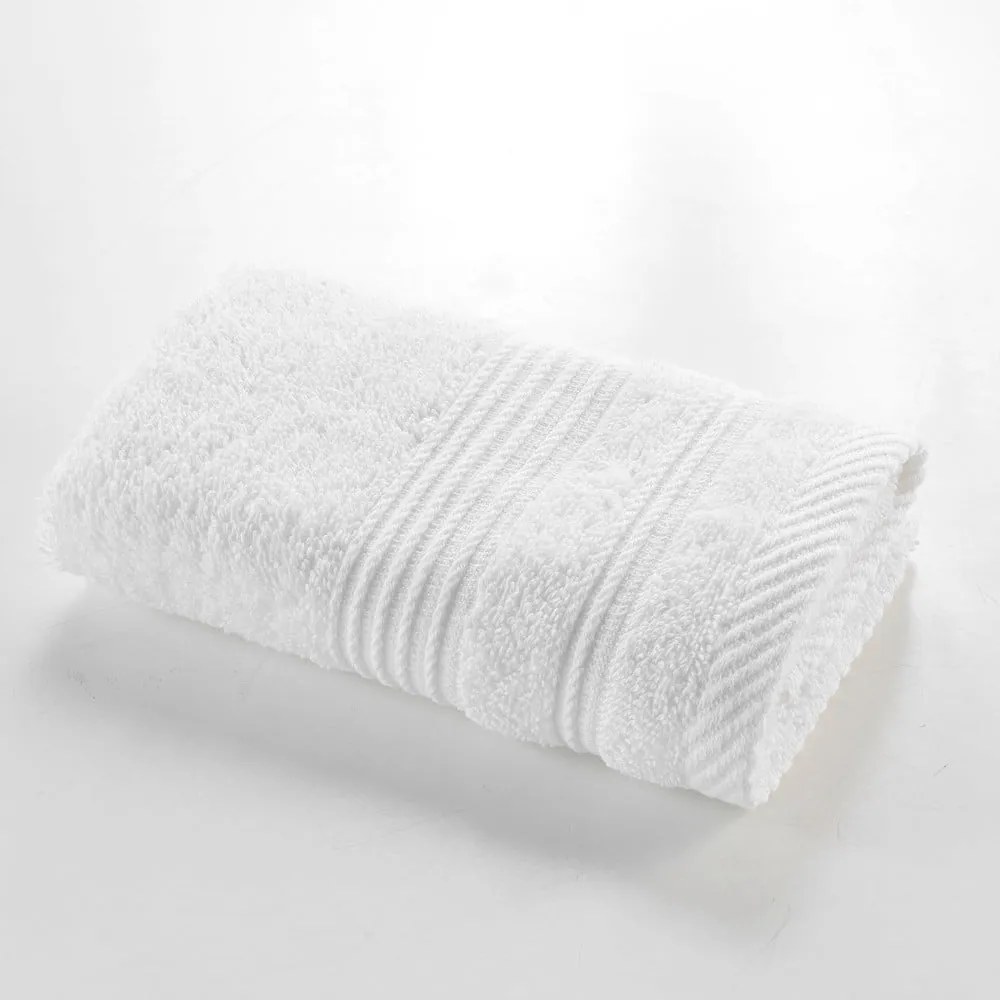 Asciugamano tipo terry bianco in cotone 30x50 cm Tendresse – douceur d'intérieur