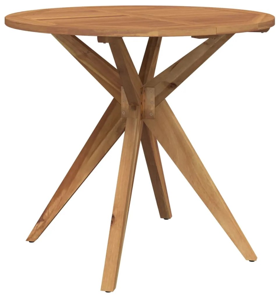 Set da pranzo per giardino 3 pz in legno massello di acacia