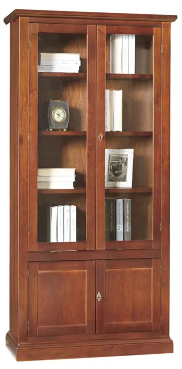 Vetrina in legno finitura lucido noce arte povera 90x41 H.186