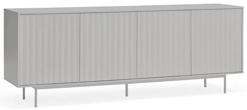 Cassettiera bassa grigia 211x80 cm Sierra - Teulat